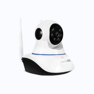 White Security Camera with Antenna